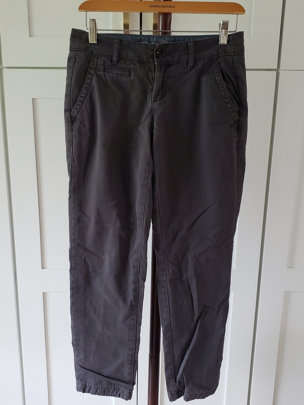 Eddie Bauer‎ Men's Dark Charcoal Chino Pants